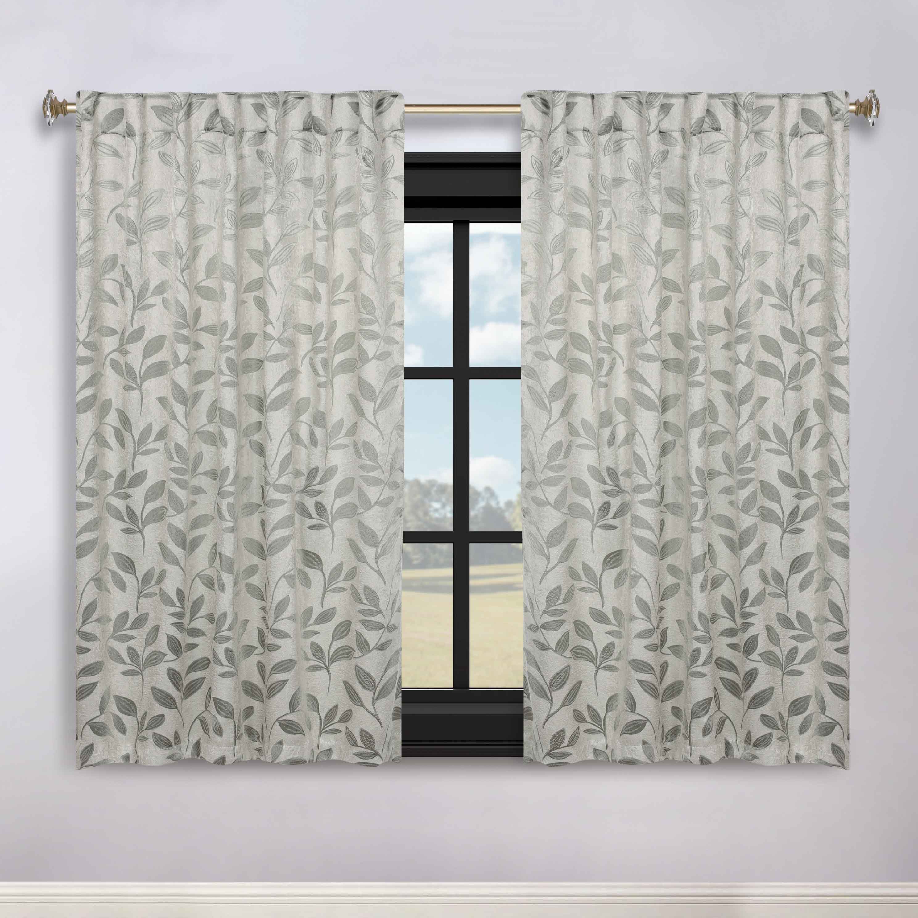 Premium Blackout Curtains for Bedroom - Super Soft Thermal Insulated Room Darkening Drapes with Back Tab Design (Set of 2 Panels) - Perfect for Nursery, Home Theater & Shift Workers