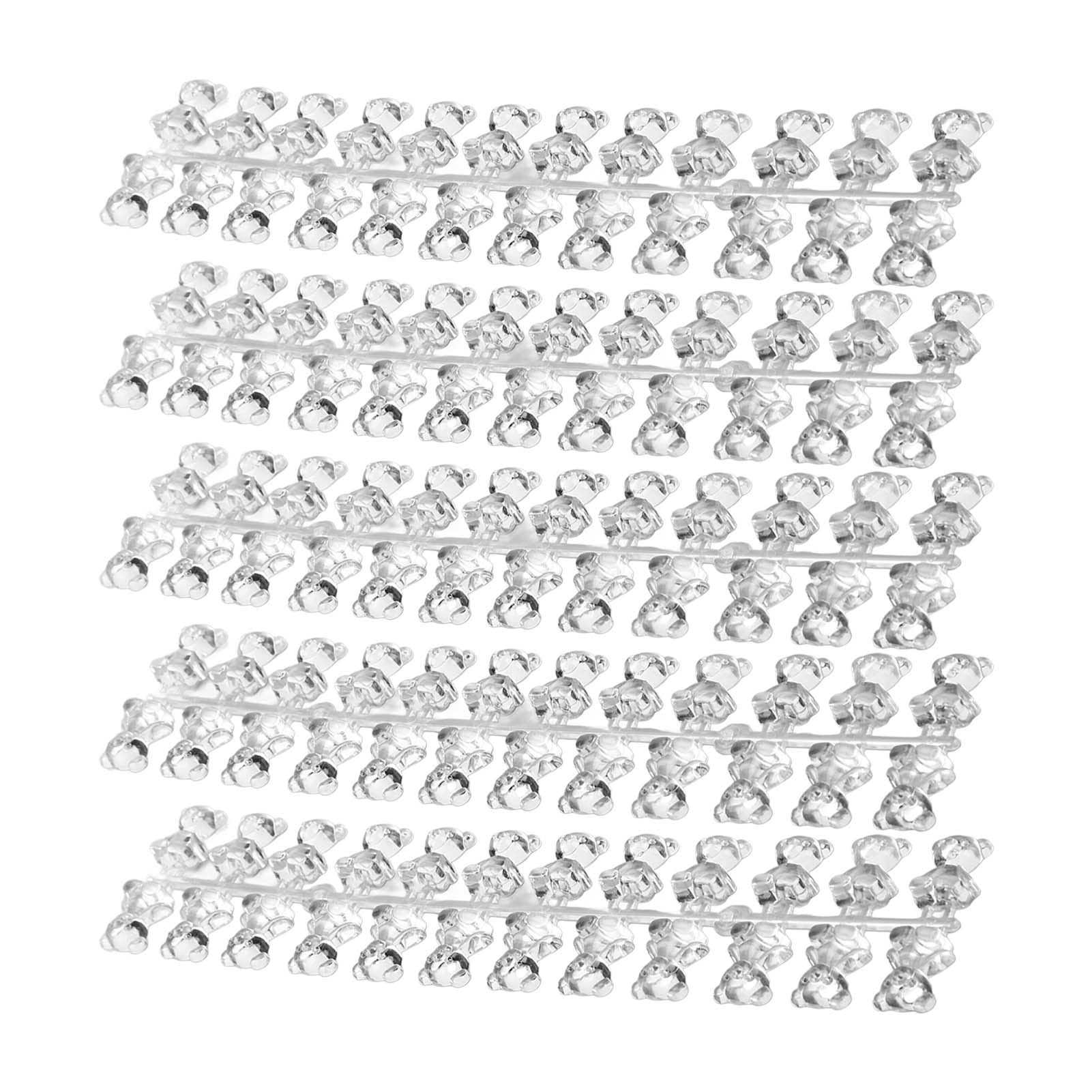 120Pcs False Nail Display Tips - Transparent Nail Color Chart for Nail Art Practice & Salon Training | Professional Nail Design Display Palette for Manicurists & Nail Technicians | Perfect for Salon Showcase, Nail Art Classes & DIY Home Practice