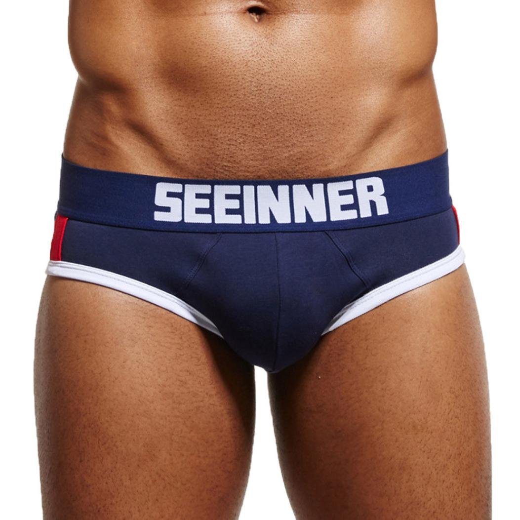 2018 Sexy Soft Cotton Breathable Boxer Briefs for Men with Bulge Pouch - Comfortable Underwear for Daily Wear, Gym & Sleep
