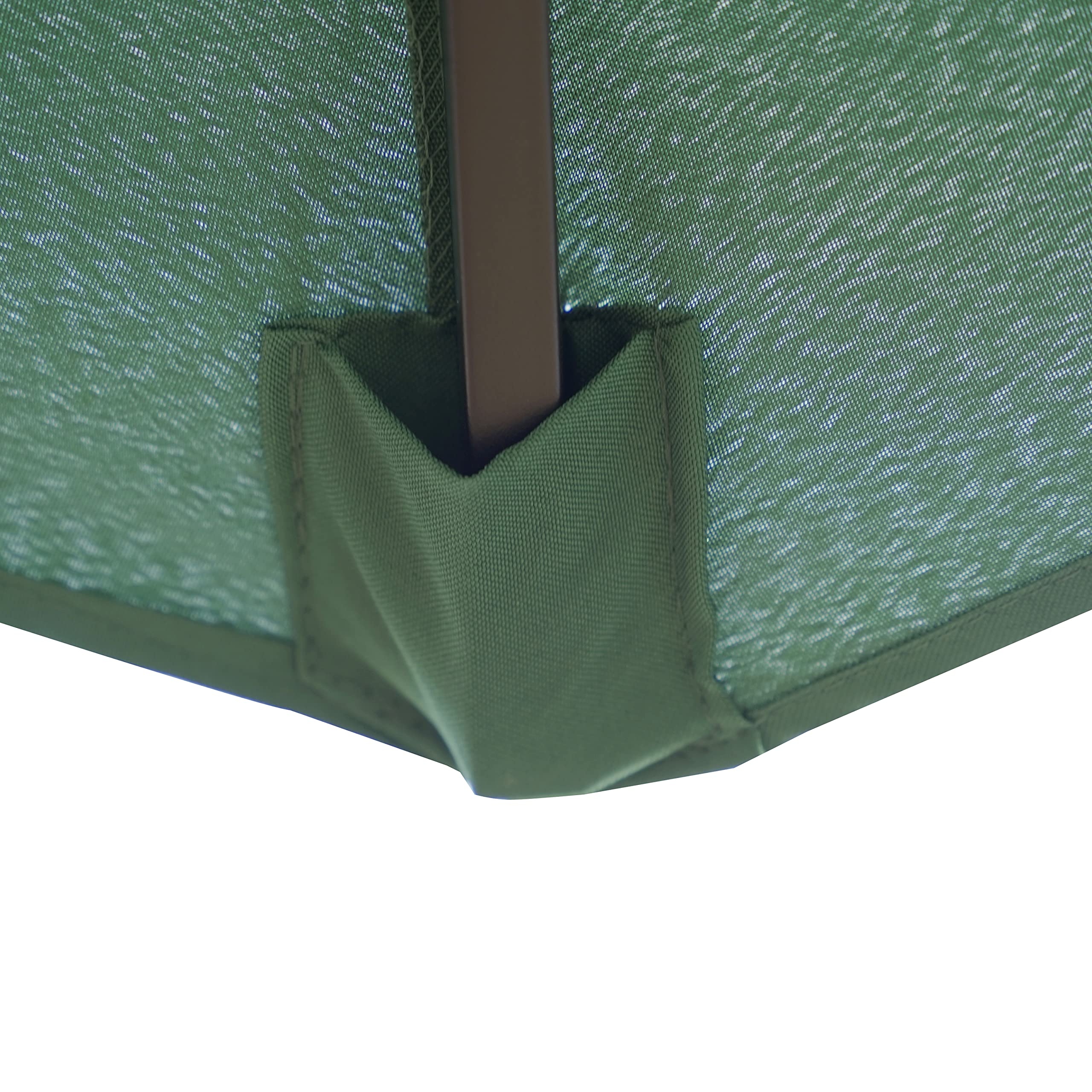 LeisureMod Sierra 9-Foot Outdoor Patio Umbrella with Crank & Tilt Mechanism and Solar LED Lights - Perfect for Backyard, Poolside, and Restaurant Outdoor Dining