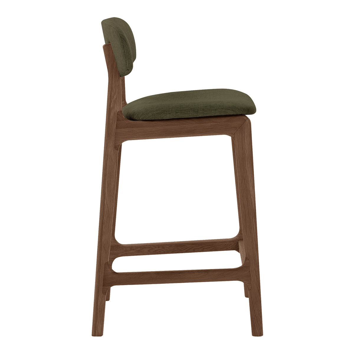 Premium Alaska Fabric Bar Stool - Comfortable & Stylish Counter Height Stool for Kitchen Island, Breakfast Nook, or Home Bar - Durable Upholstered Seat with Metal Base