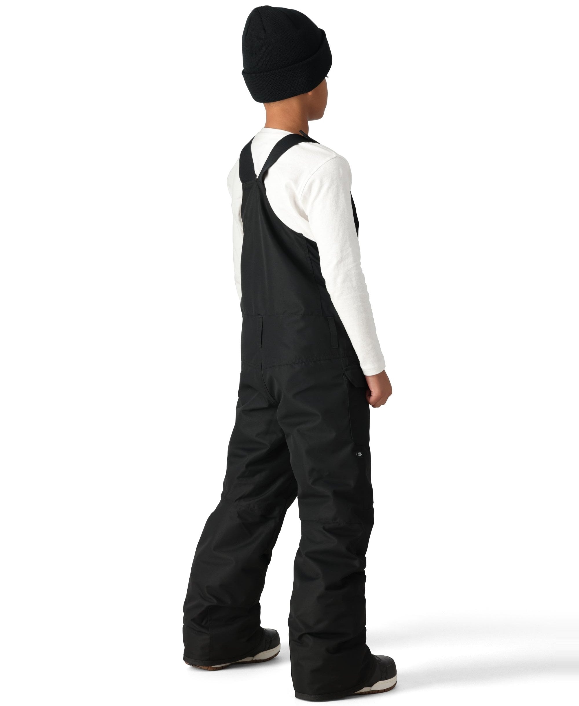 686 Boys Frontier Insulated Bib Snow Pants 2025 - Waterproof Winter Snowboard Ski Bibs for Kids, Cold Weather Outdoor Activities