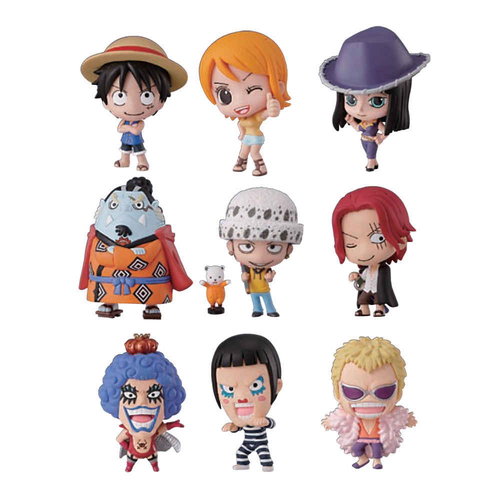 Bandai One Piece Deform Master Petite Toy Figures Set of 10 - Anime Collectible Action Figures for Fans | Perfect for Display, Gifts, and Cosplay Scenes