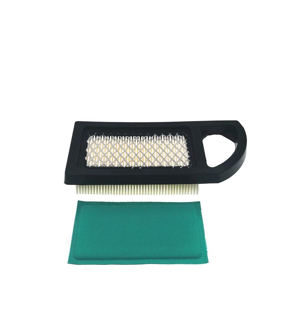 697152 Air Filter Short Type Replacement for BS 613022 695643 697775 698143 797007 794421 - OEM Compatible Lawn Mower Air Cleaner Cartridge with 697292 Pre Filter - Perfect for Lawn Maintenance & Tractor Engine Protection
