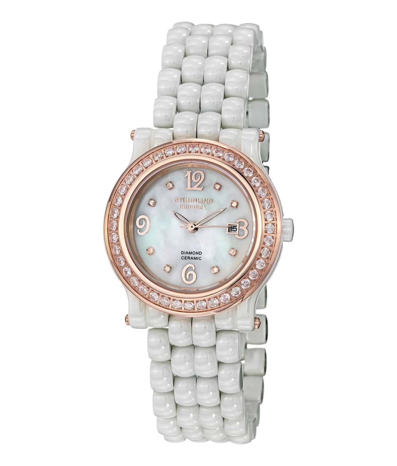 White Dial / White Case / White Ceramic Bracelet Deployant Buckle 2