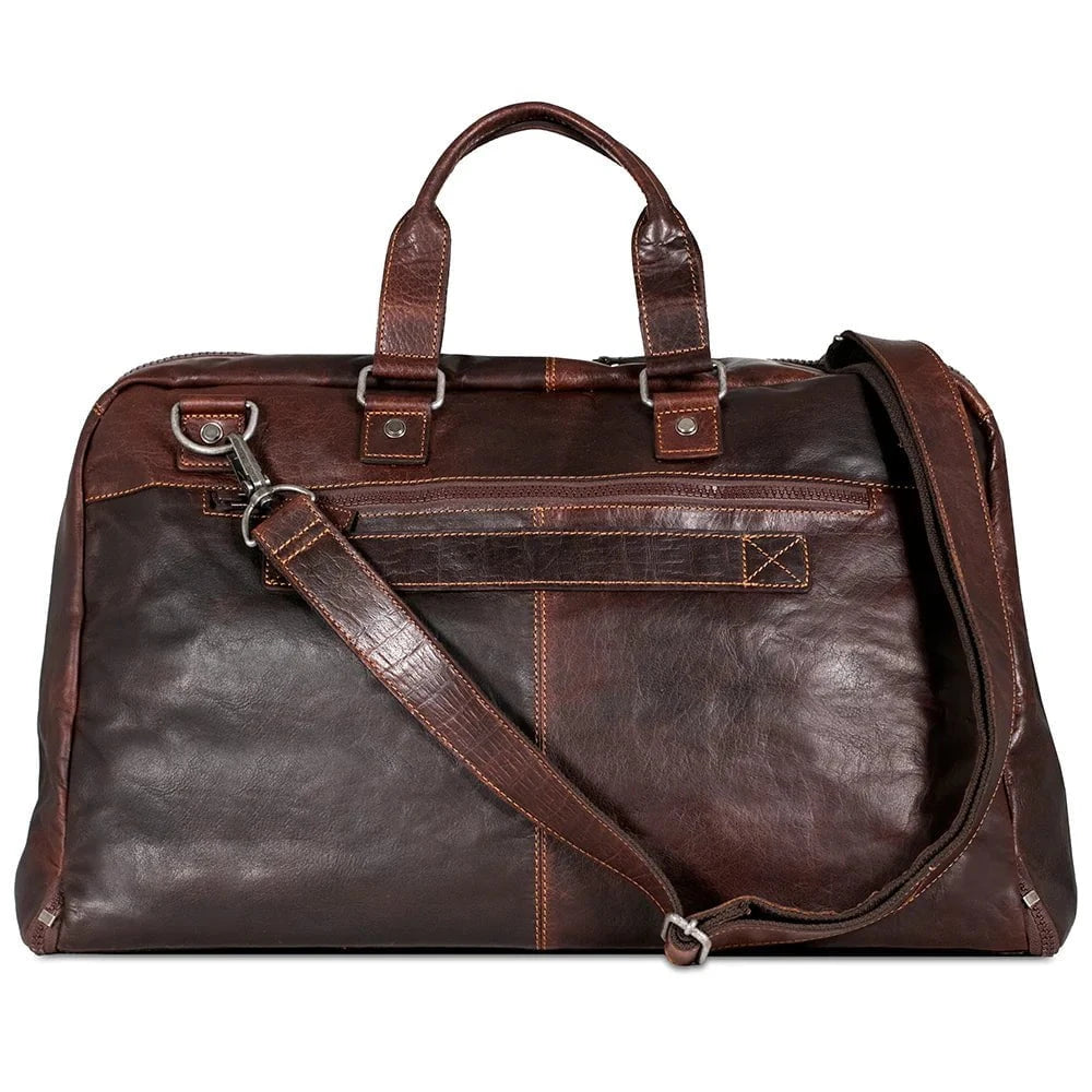 Jack Georges Voyager Large Convertible Valet Bag - Premium Leather Travel Organizer for Men | Business Trip & Weekend Getaway Essential