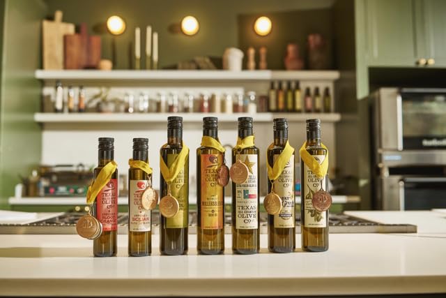 Premium Olive Oil & Balsamic Vinegar Gift Set - Texas Stars Collection | Gourmet Cooking, Salad Dressing & Dipping Oil | Perfect for Holidays & Housewarming Gifts