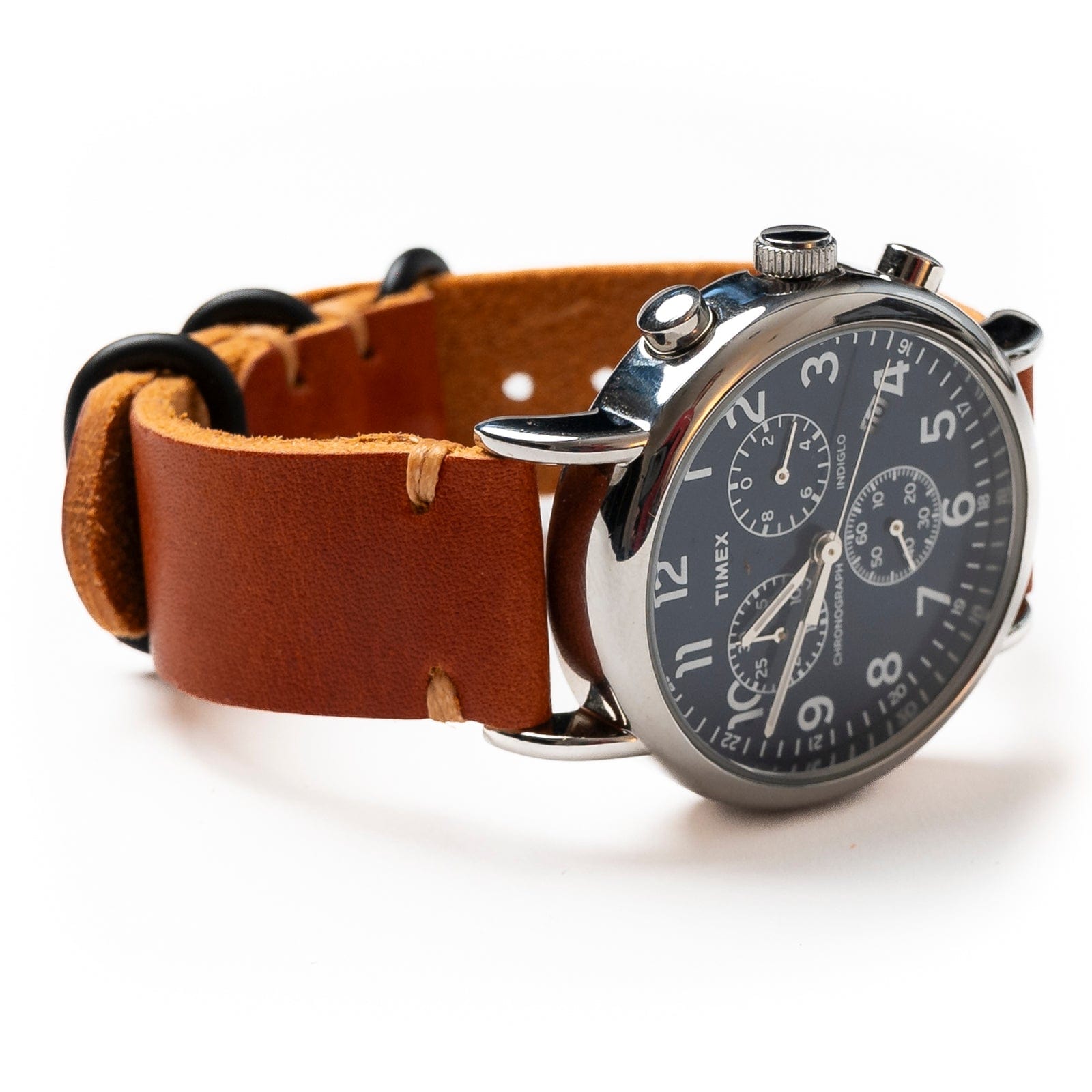 Premium Genuine Leather Watch Band for Men & Women - Adjustable Replacement Strap - Compatible with Apple Watch, Samsung Galaxy, Fitbit - Perfect for Work, Travel & Everyday Wear