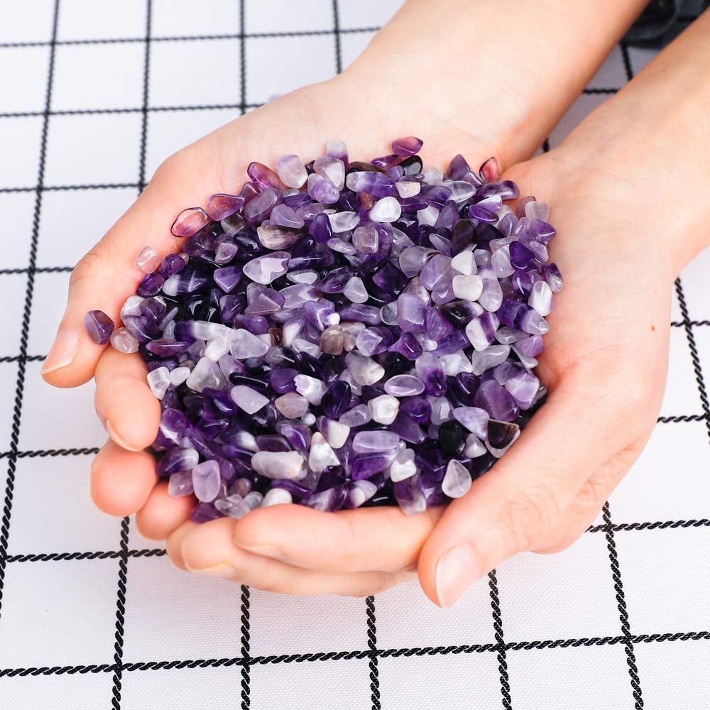 Crushed Gemstone Chips for Jewelry Making, DIY Crafts, and Home Decor - Natural Tumbled Stone Chips for Beading, Vase Fillers, and Decorative Accents