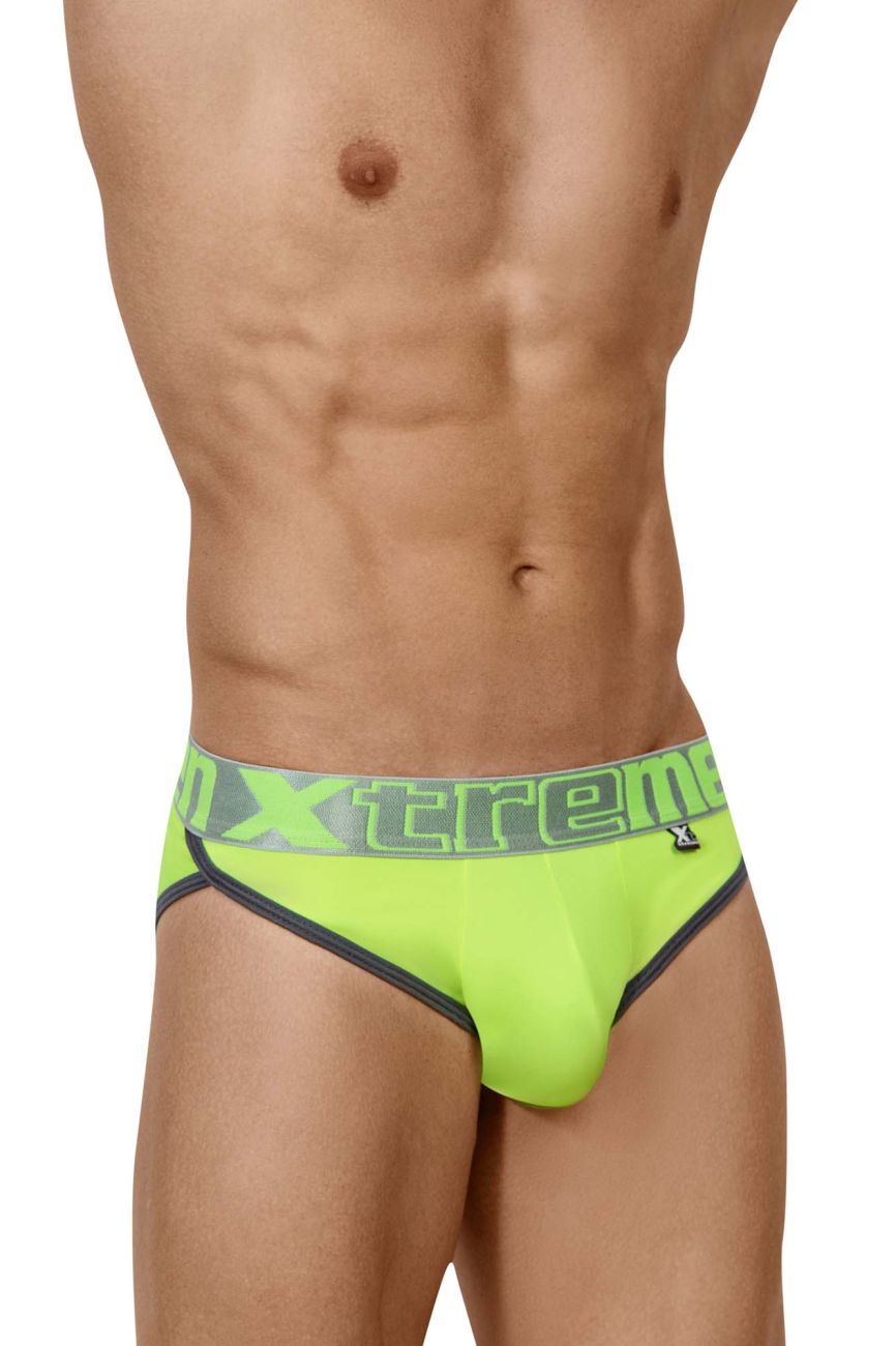 Xtremen Brief 3-Pack - Fuchsia & Green Cotton Underwear for Men | Comfortable Everyday Wear, Gym & Sports