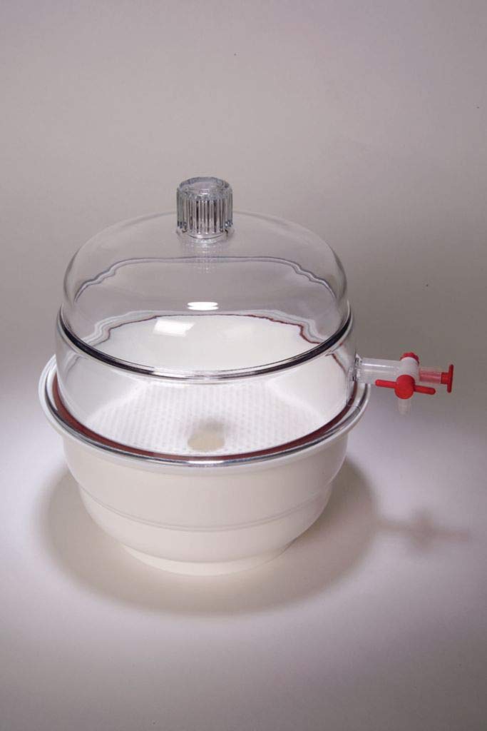 55207 - White Base Vacuum Desiccator by United Scientific Supplies | Laboratory Equipment for Moisture Control & Sample Preservation