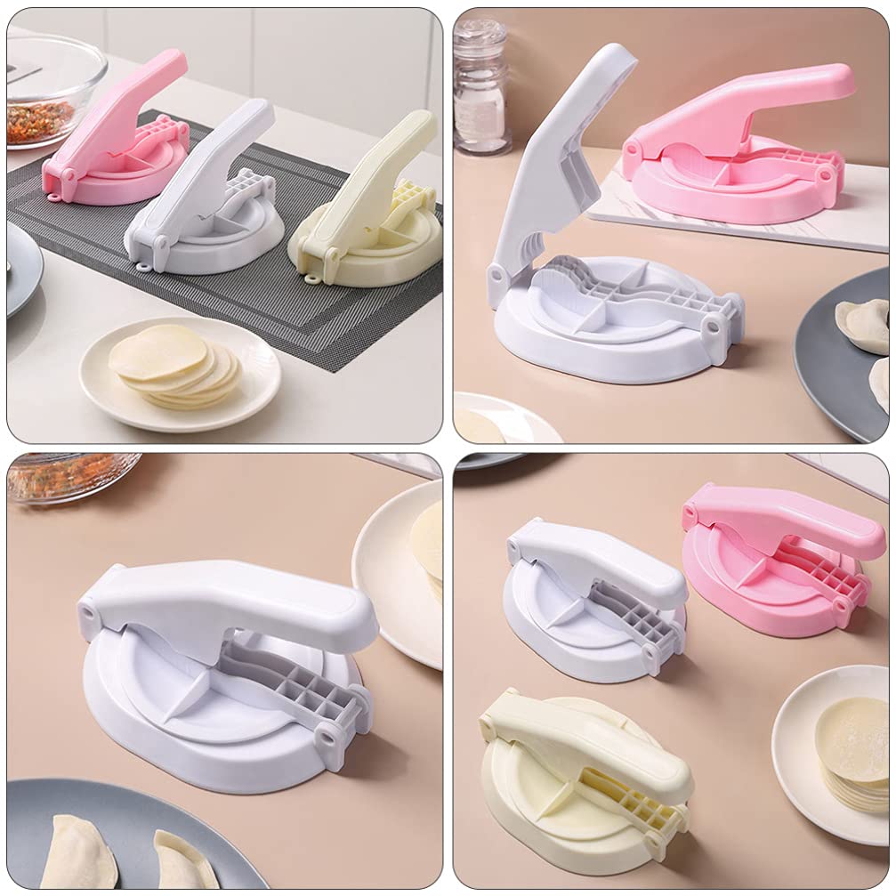 10 Inch Dumpling Press Mold - Hemoton Multi-Purpose Dough Press for Pelmeni, Tortillas, Pierogi & Empanadas | Perfect for Homemade Dumplings, Italian Pasta & Corn Tortillas | Ideal for Kitchen, Restaurants & Meal Prep