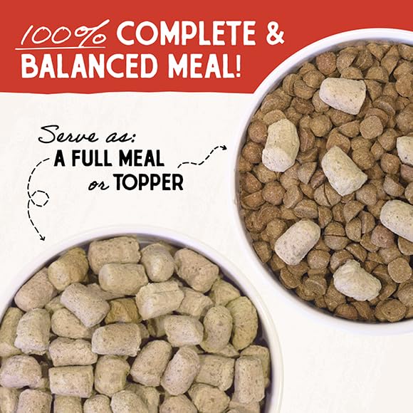 Stella & Chewy's Freeze-Dried Raw Chicken Dog Food Topper - Grain-Free Protein Boost for Small & Large Breed Dogs - 35oz Bag - Perfect for Kibble Mixing & Picky Eaters