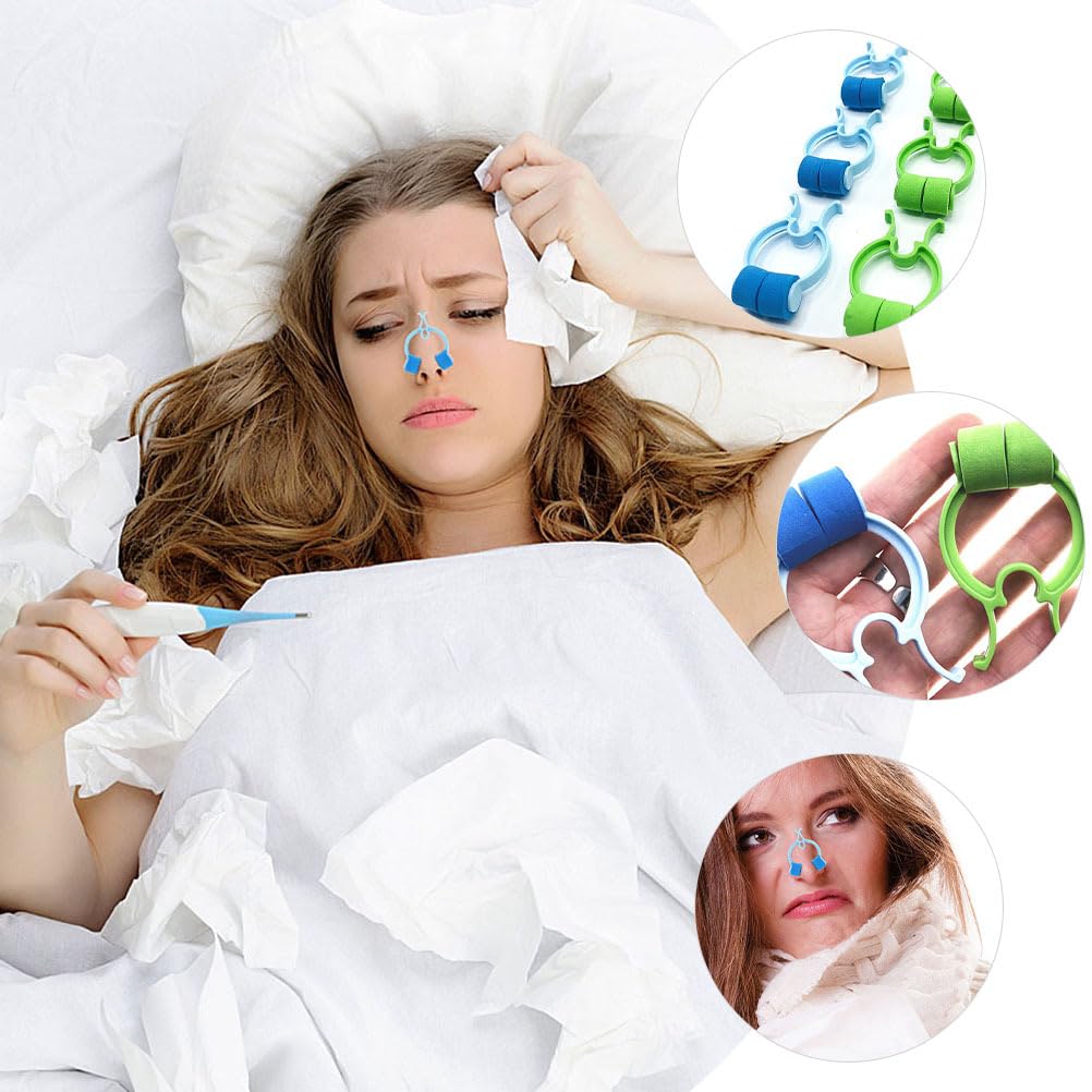 6pcs Nosebleed Clips for Adults & Kids - Soft Foam Nose Clip to Stop Nosebleeds Fast - Epistaxis Clip for Swimming, Sports & First Aid Kit - Breathable Nosebleed Stopper for Emergency & Daily Use