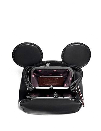 Coach Disney X Minnie Mouse Ears Crossbody Bag - Stylish Leather Shoulder Purse for Women | Perfect for Theme Parks, Date Nights & Disney Vacations