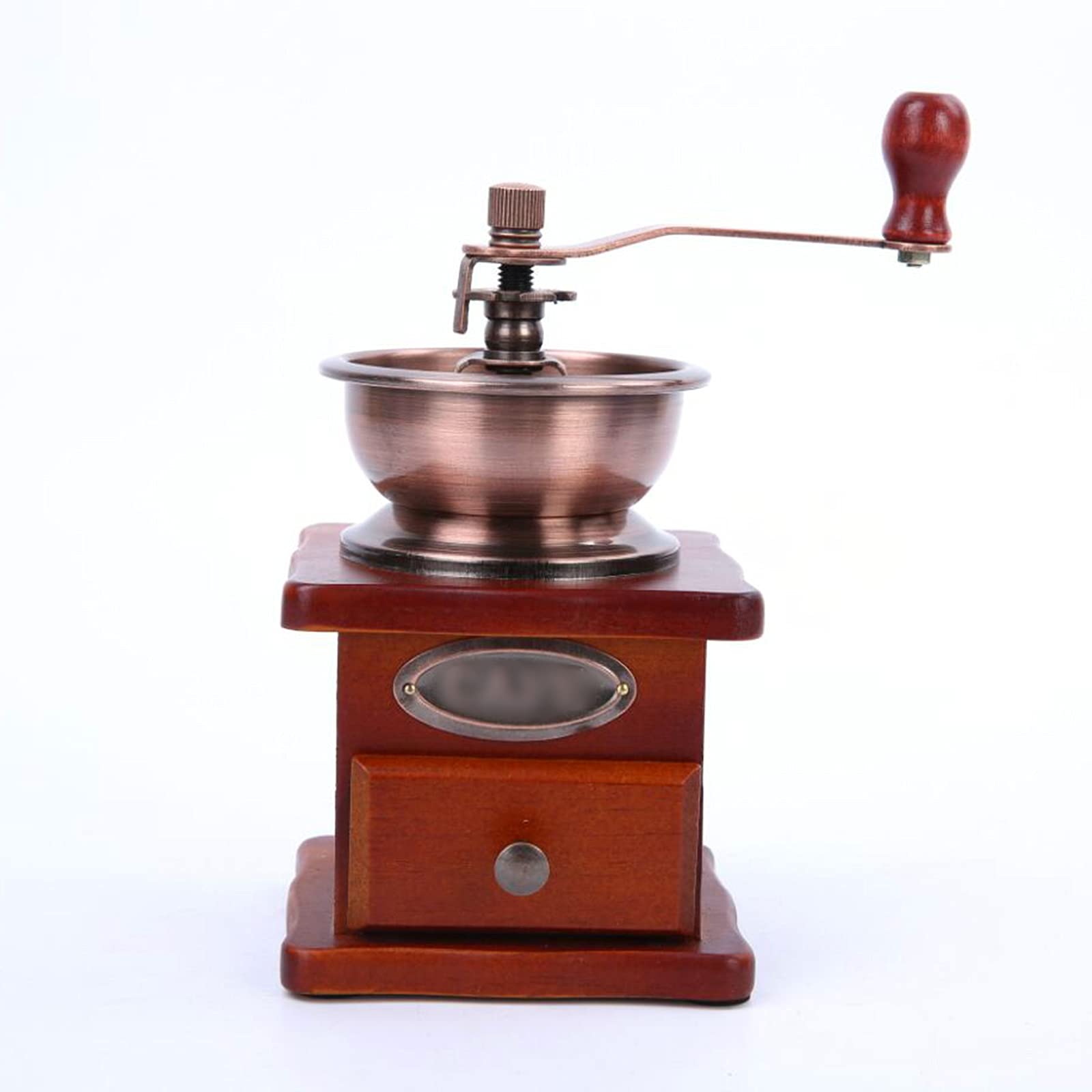 Vintage Manual Coffee Grinder - Portable Hand Crank Coffee Mill for Espresso, French Press & Drip Coffee - Perfect for Home, Camping & Travel Use
