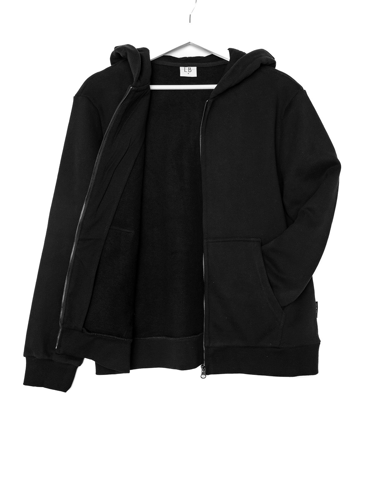 Men's Classic Zip-Up Hoodie - Black | Comfortable & Stylish Pullover for Casual Wear, Gym, and Outdoor Activities