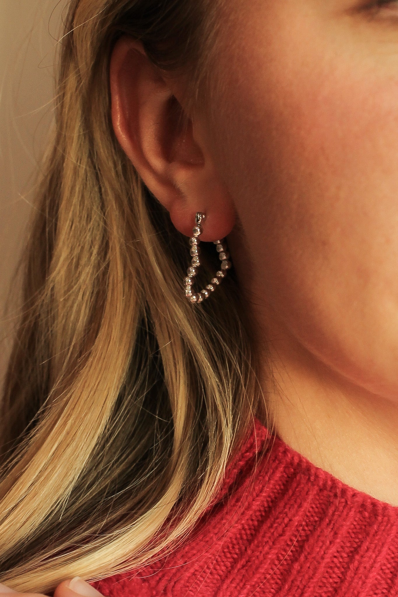 Trendy Lover Hoop Earrings for Women - Romantic & Elegant Jewelry Gift for Her - Perfect for Date Nights, Weddings & Special Occasions