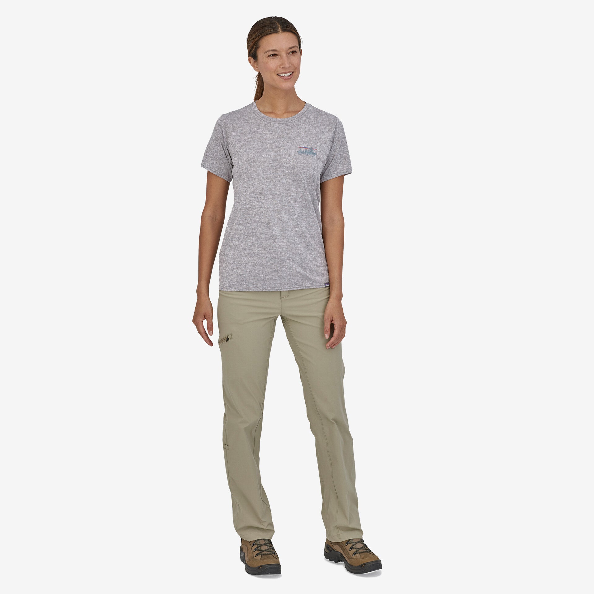 Women's Capilene® Cool Daily Graphic T-Shirt - Breathable & Moisture-Wicking Activewear for Hiking, Yoga & Outdoor Adventures