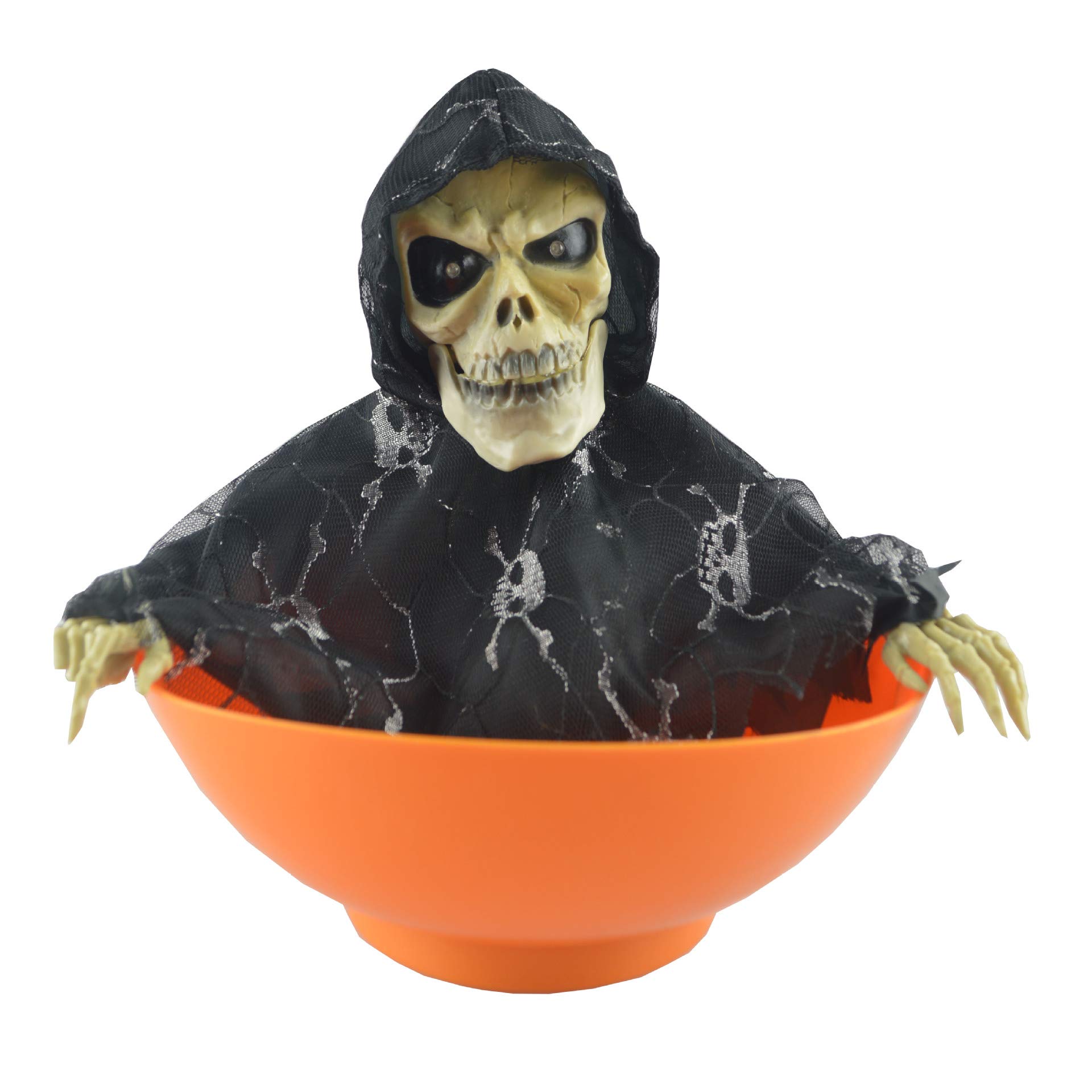 Grim Reaper Candy Bowl - Halloween Decoration for Treats & Pranks - Scary Party Props