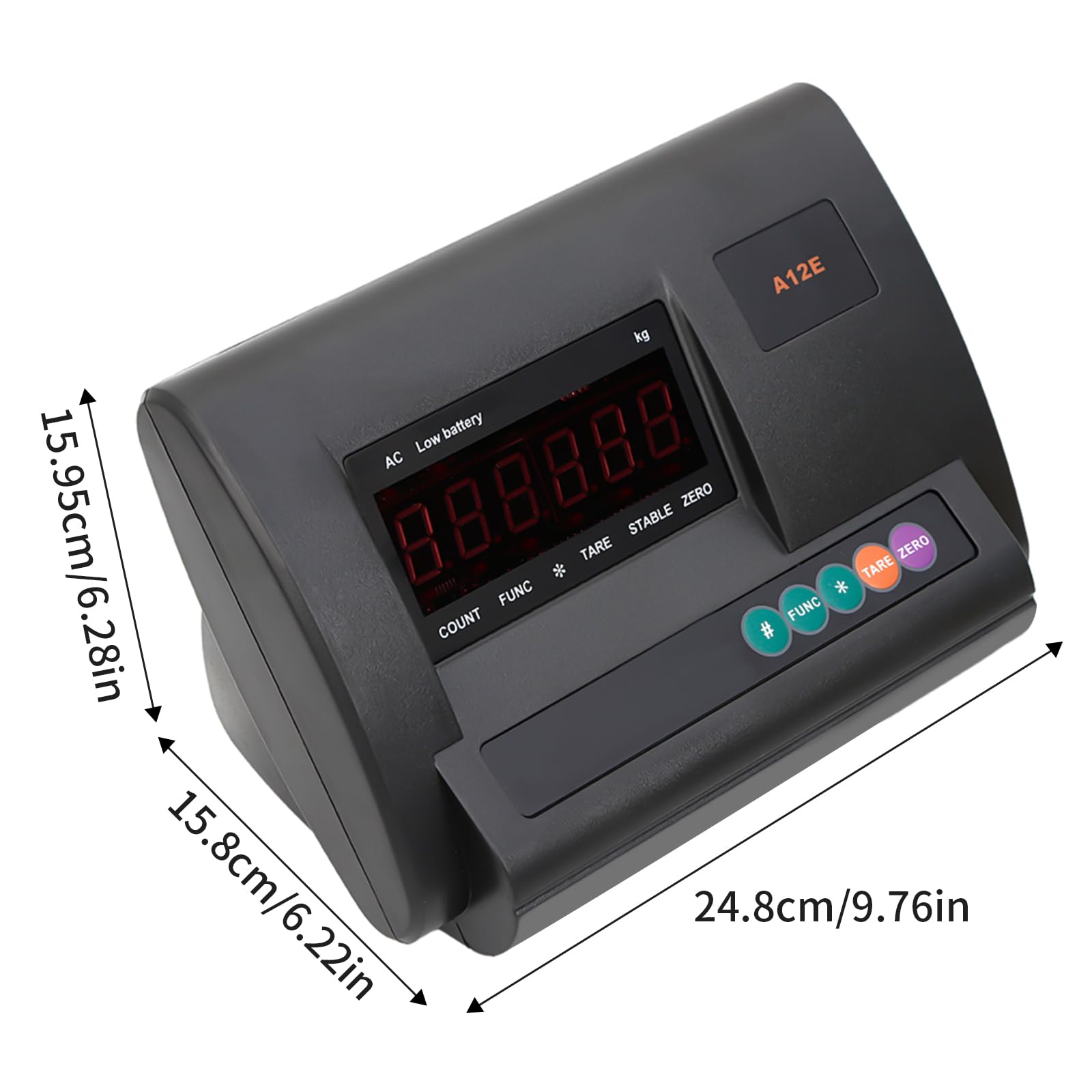 2T Livestock Scale Kit - 4 x 4409 lb Capacity, High Precision Digital Indicator with 4 Load Cells & Junction Box for Cattle, Pigs, Goats, Sheep | Perfect for Farm Weighing, Veterinary Use, and Livestock Management