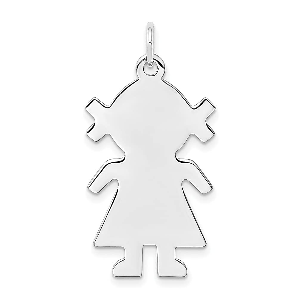 925 Sterling Silver Rhodium Plated Engravable Front & Back Disc Charm Necklace for Women - Personalized Baby Name Jewelry, Elegant Gift for Her - Perfect for Birthdays, Anniversaries & Mother's Day Gifts