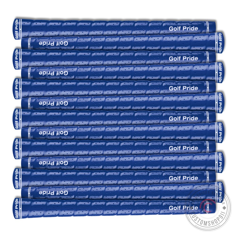 Golf Pride Tour Wrap 2G Blue Standard Size Golf Club Grips - Set of 13 (13-Pack) - Non-Slip Comfort Grip for Improved Swing Control - Perfect for Golfers, Driving Range Practice & Club Regripping