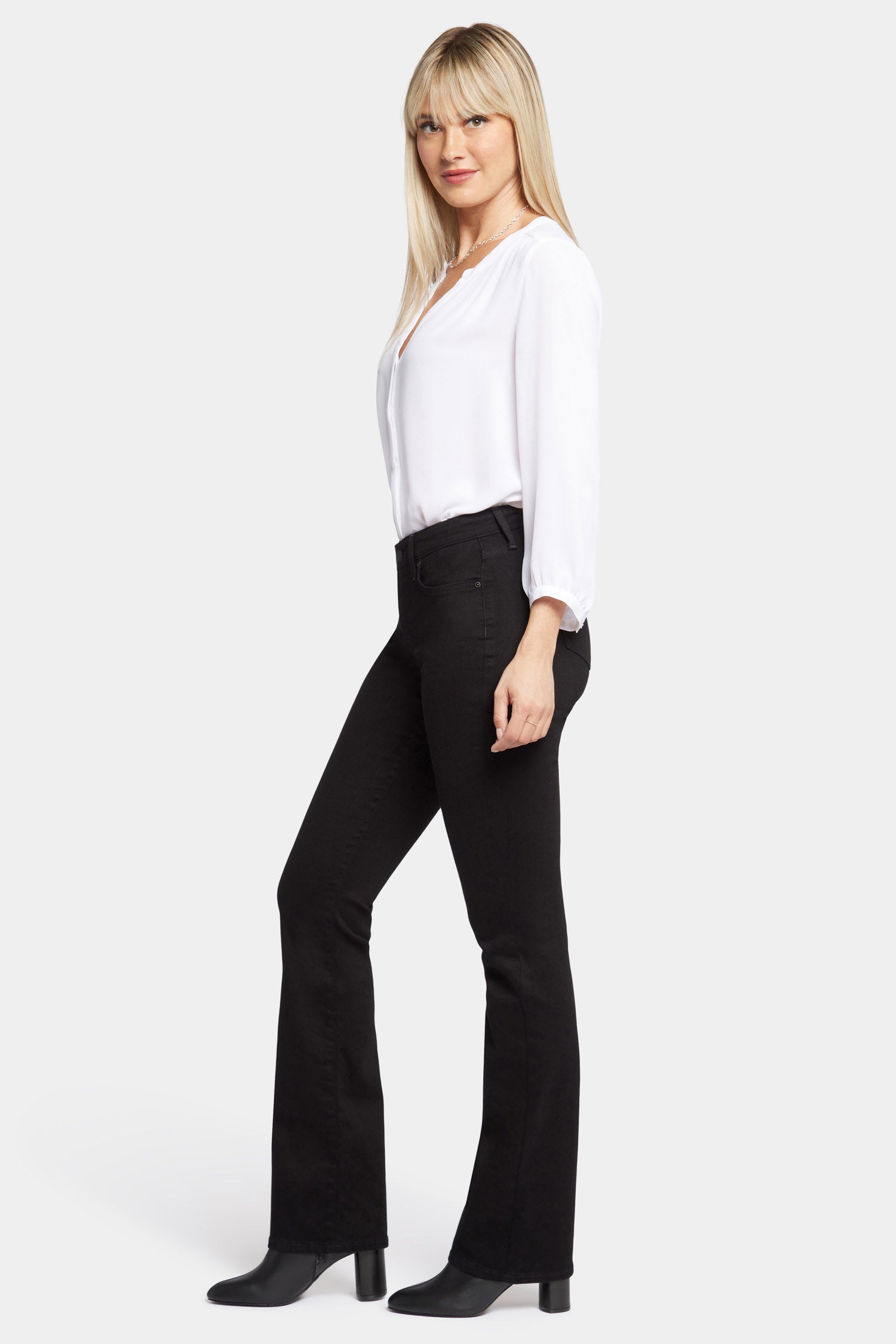 Barbara Bootcut Jeans for Women - Tall Length, Classic Black Denim Pants for Casual Wear & Everyday Outfits