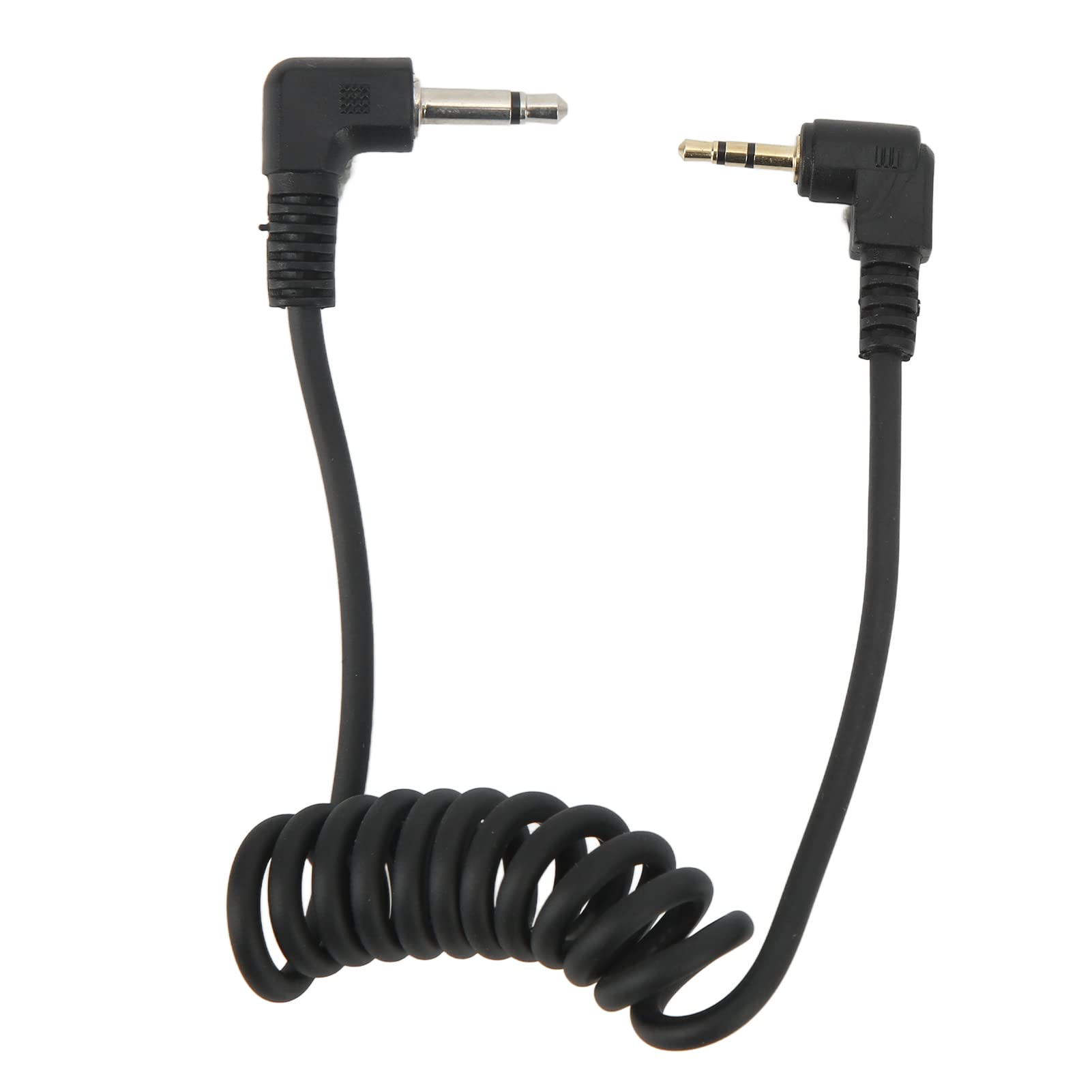 2.5mm to 3.5mm Gold Plated Camera Shutter Release Cable - Remote Shutter Cord for DSLR & Mirrorless Cameras - Durable Plastic Elastic Flash Shutter Cord for Photography, Studio & Outdoor Shooting