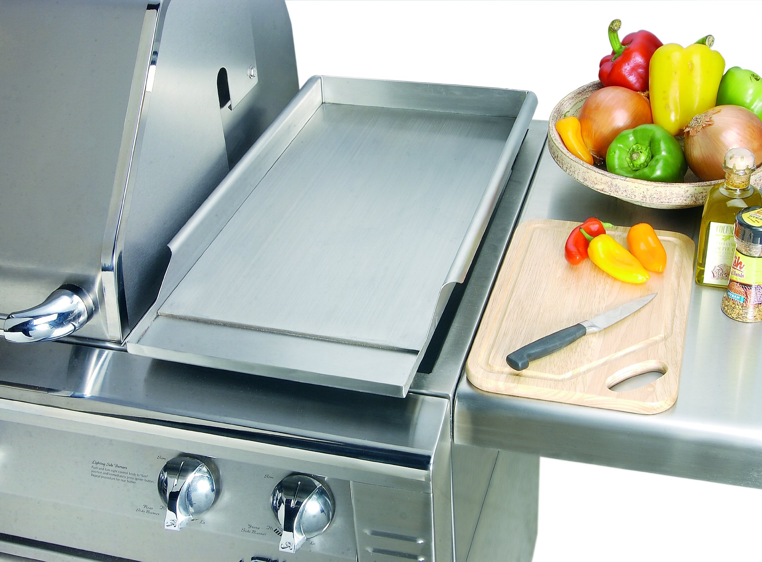 Alfresco AGSB-G Premium Stainless Steel Griddle for Outdoor Gas Side Burner – Perfect for Backyard BBQs, Camping & Tailgating