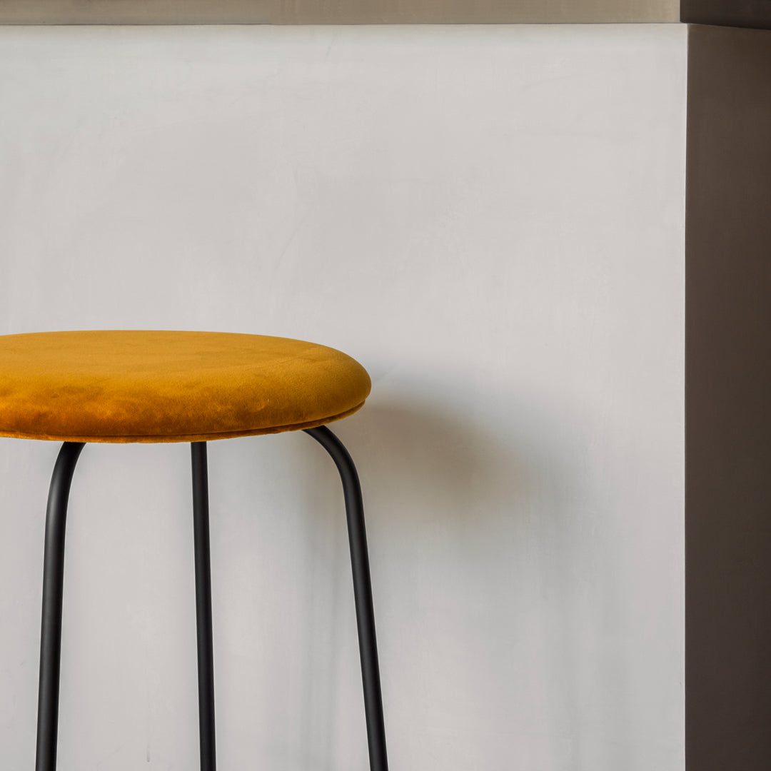 Afteroom Modern Counter Stool with Upholstered Seat - Stylish Bar Stool for Kitchen Island, Breakfast Nook & Home Decor