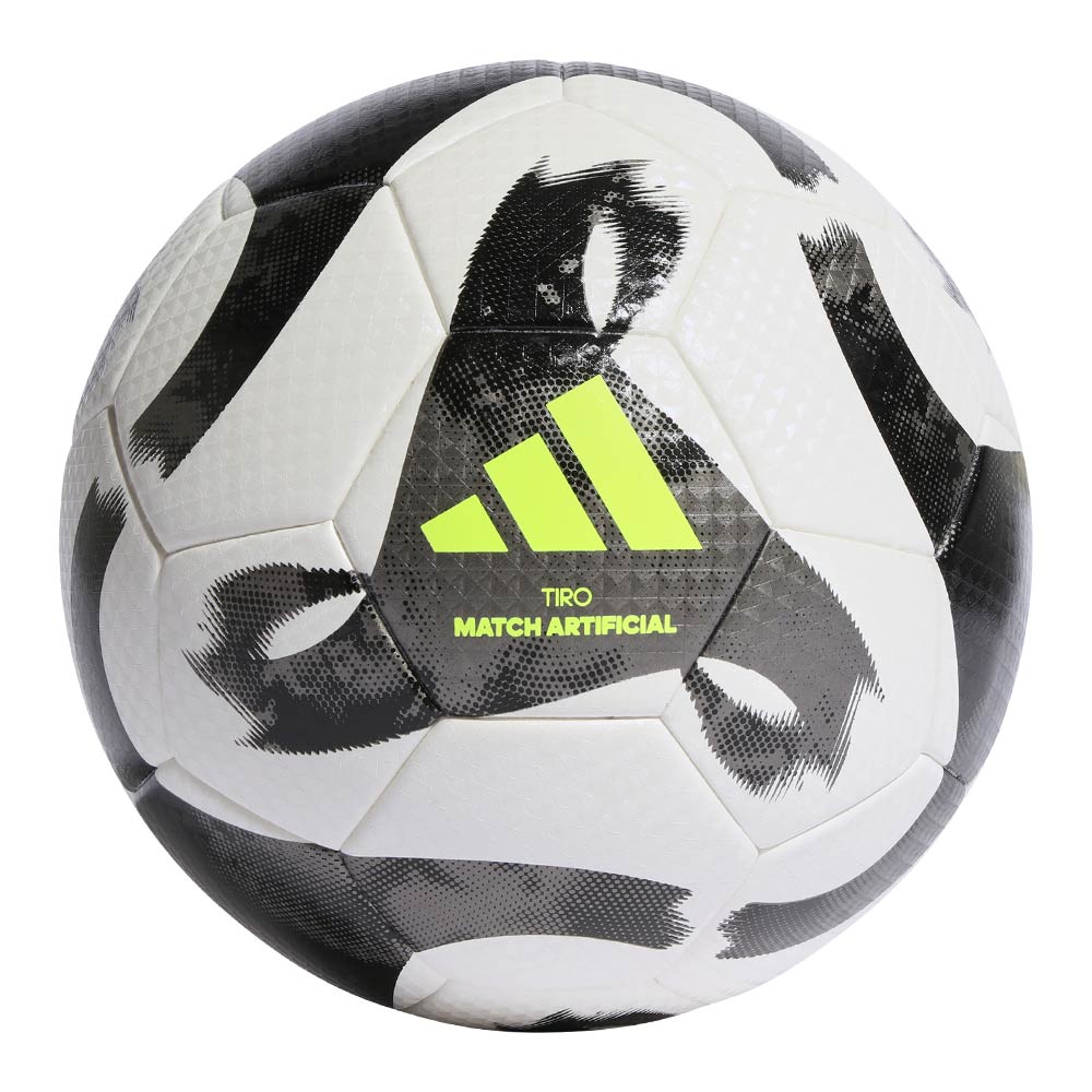 Adidas Tiro League AG Artificial Ground Football - White/Black/Iron Metallic/Solar Yellow | Perfect for Training & Matches on Artificial Turf