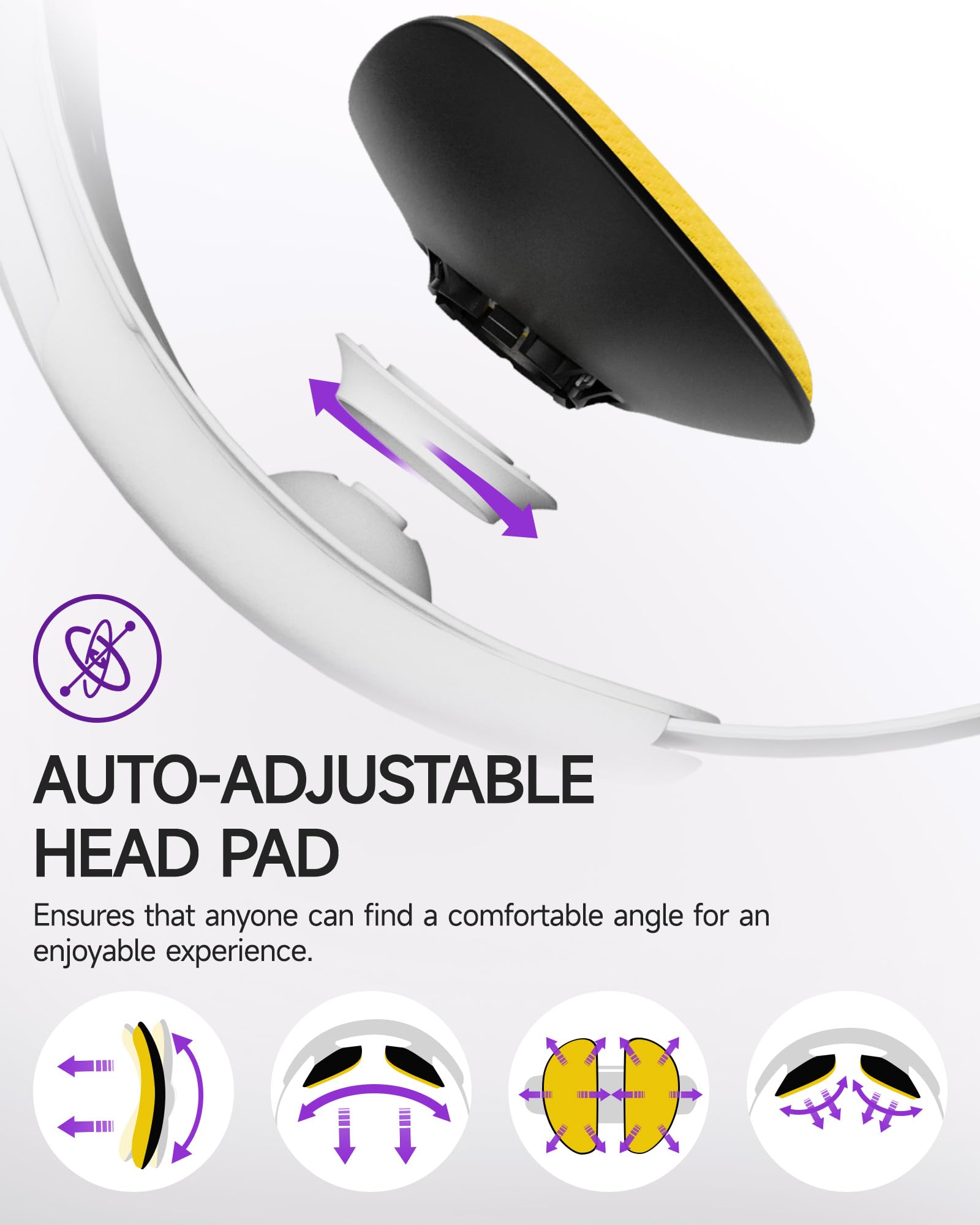 EasySMX Q20 Headset Strap for Oculus Quest 2 - Lightweight Comfortable VR Headband with Cooling Padding & Adjustable Side Straps - Includes Power Bank Mount - Perfect for Gaming, VR Fitness & Extended Play Sessions