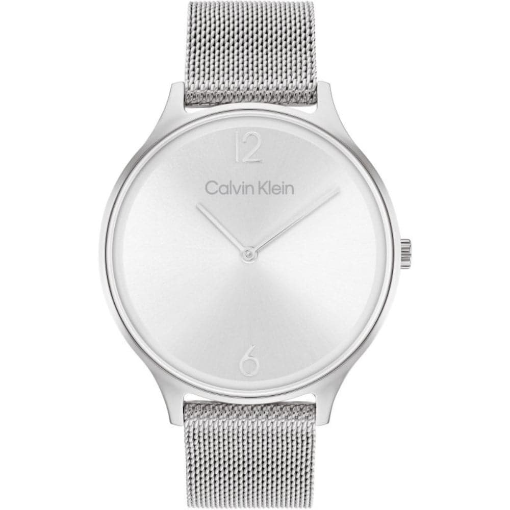 Calvin Klein Women's Silver Dial Watch with Milanese Strap - Model 25200001 | Elegant Fashion Accessory for Office, Party & Everyday Wear