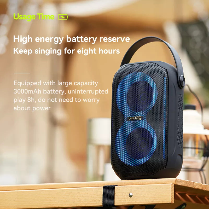 Sanag M40S Pro Wireless Bluetooth Speaker - Portable, Loud, Waterproof for Outdoor, Beach, Pool & Party Use