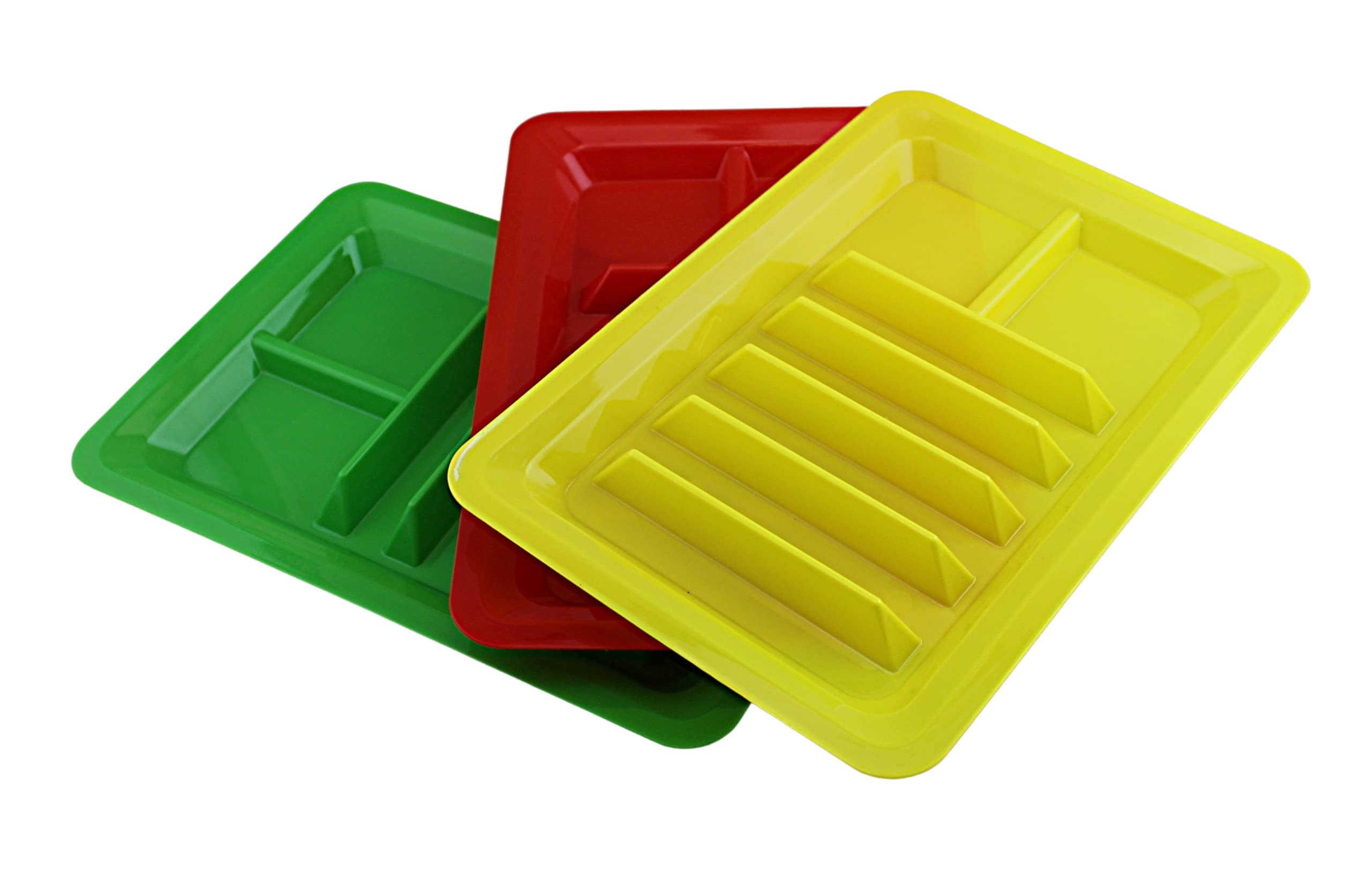 3-Piece Taco Holder Stand Set - Colorful Plastic Taco Plate Dividers for Serving (Rectangle) - Perfect for Taco Tuesday, Parties & Mexican-Themed Events