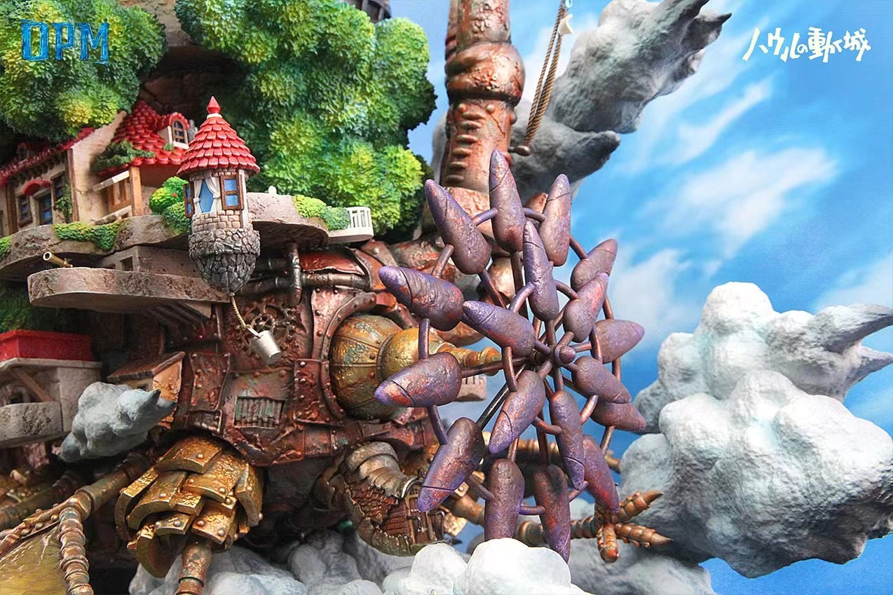 OPM Studio Howl’s Moving Castle Flying Version Collectible Model - Perfect for Anime Fans, Studio Ghibli Decor, and Fantasy Display