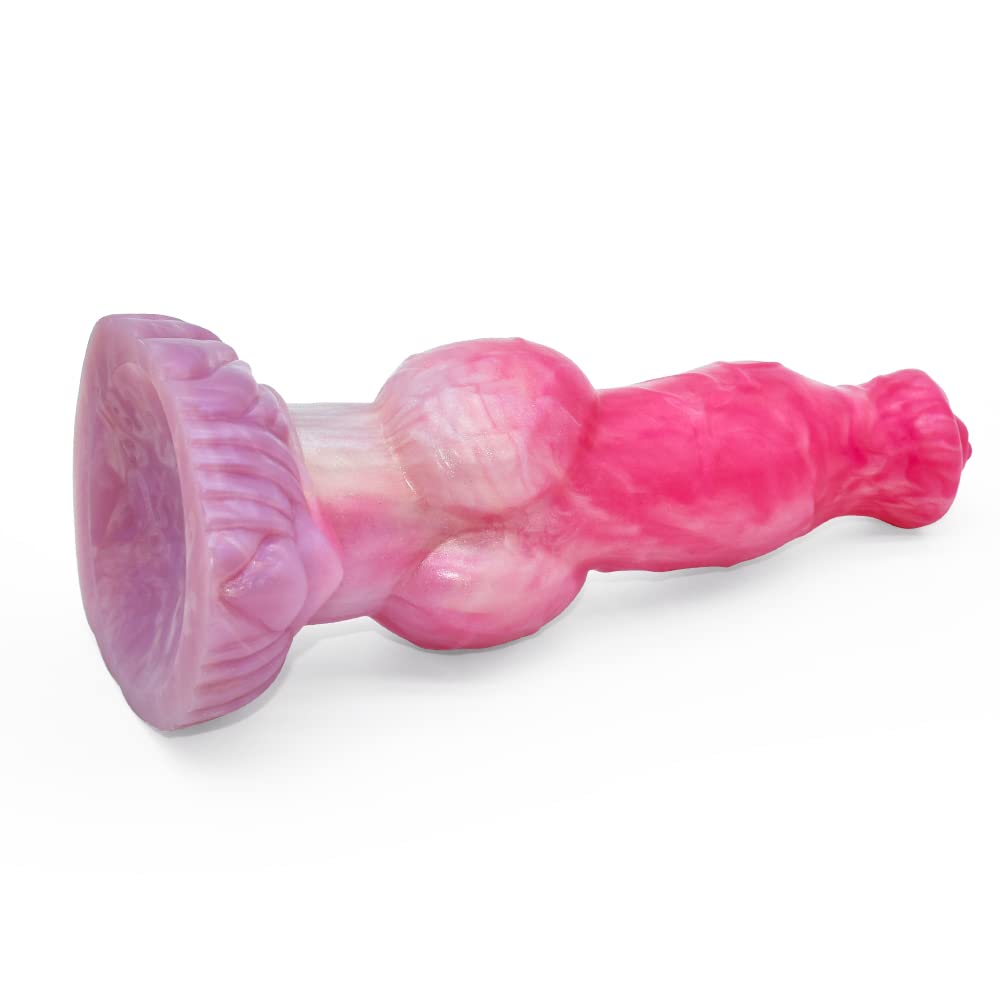 Premium Liquid Silicone Alien/Fido Dildo with Strong Suction Cup - Realistic BeHorny Sex Toy for Adults | Perfect for Solo Play, Couples & BDSM Scenes