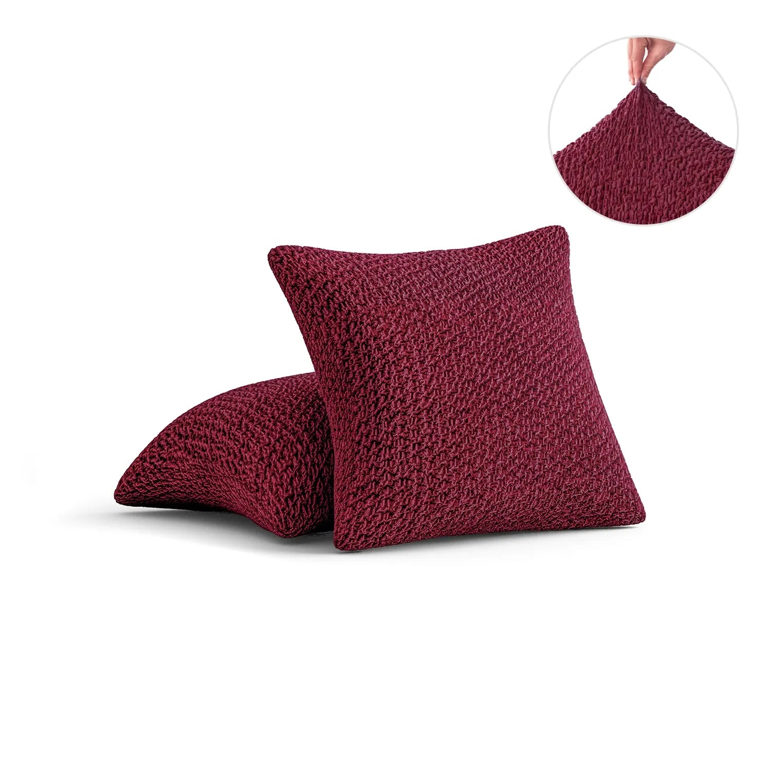 2 Pack Velvet Pillow Slipcovers 16x16 Inches - Soft Luxury Cushion Covers for Sofa, Bed & Home Decor - Perfect for Living Room, Bedroom & Cozy Spaces