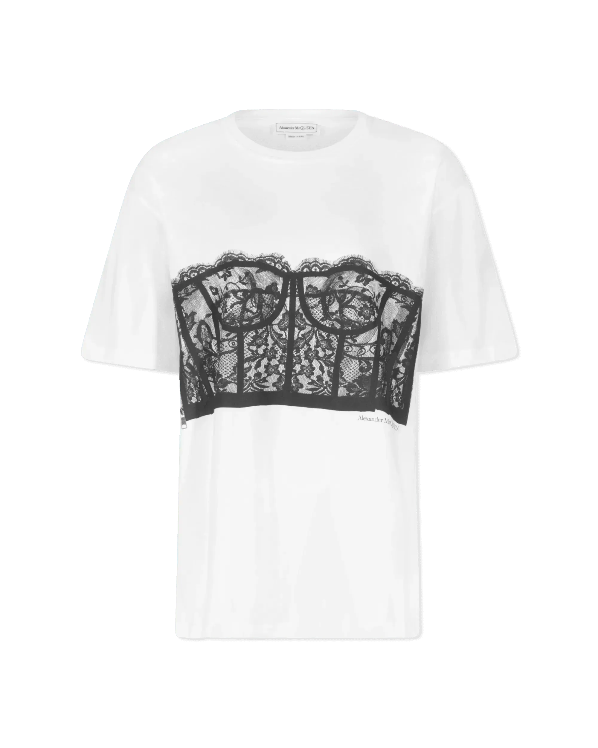 Elegant Corset Lace Short Sleeve T-Shirt for Women | Fashionable Casual Top | Perfect for Date Night, Office Wear & Summer Outfits
