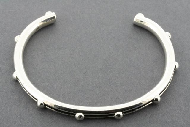 Ox and Ball Bead Cuff Bracelet - Stylish Boho Beaded Bangle for Women - Perfect for Festivals, Parties, and Everyday Wear