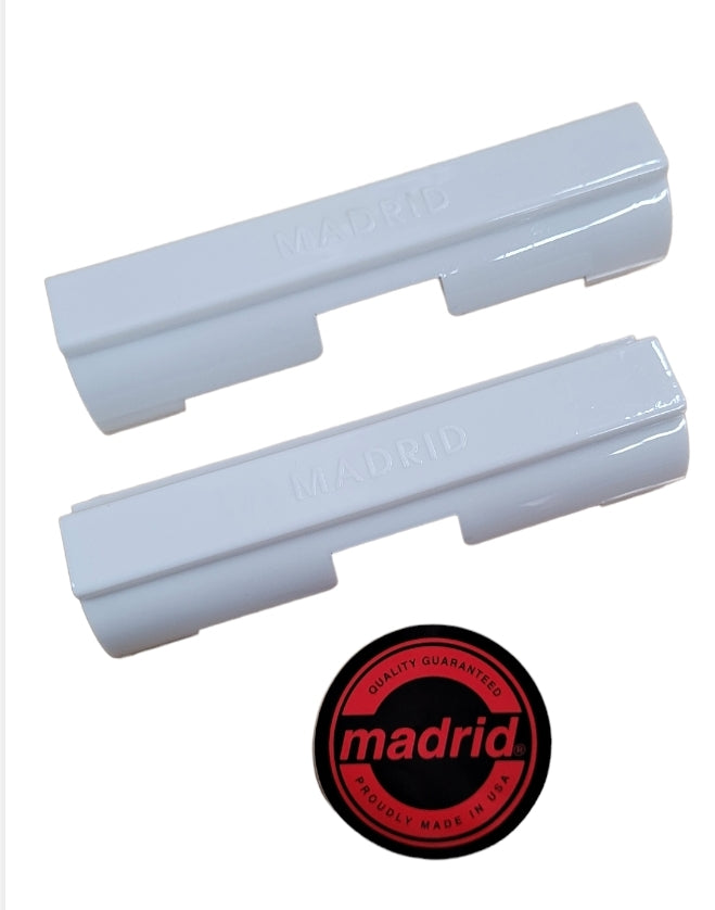 MADRID Skateboard Copers 4.75 Inch (Set of 2) - White - Durable Skateboard Accessories for Street and Park Riding