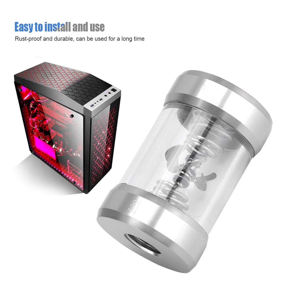 Yoidesu G1/4 Threaded Water Temperature Meter - Silver Cooling System Indicator for PC Liquid Cooling | Monitor CPU/GPU Coolant Temp in Gaming Rigs & Custom Water Loop PCs
