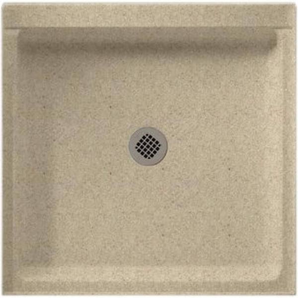 36 x 36 Swanstone Single Threshold Shower Pan - Durable & Slip-Resistant Bathroom Floor Base for Easy Installation | Perfect for Home Renovation & ADA Compliant Showers