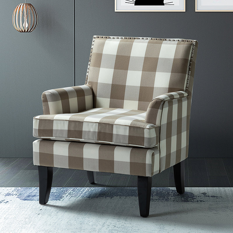 Bradley Armchair - Modern Accent Chair for Living Room, Bedroom & Office - Comfortable Upholstered Lounge Chair with Sturdy Wooden Legs - Perfect for Relaxing, Reading & Decorating Your Home