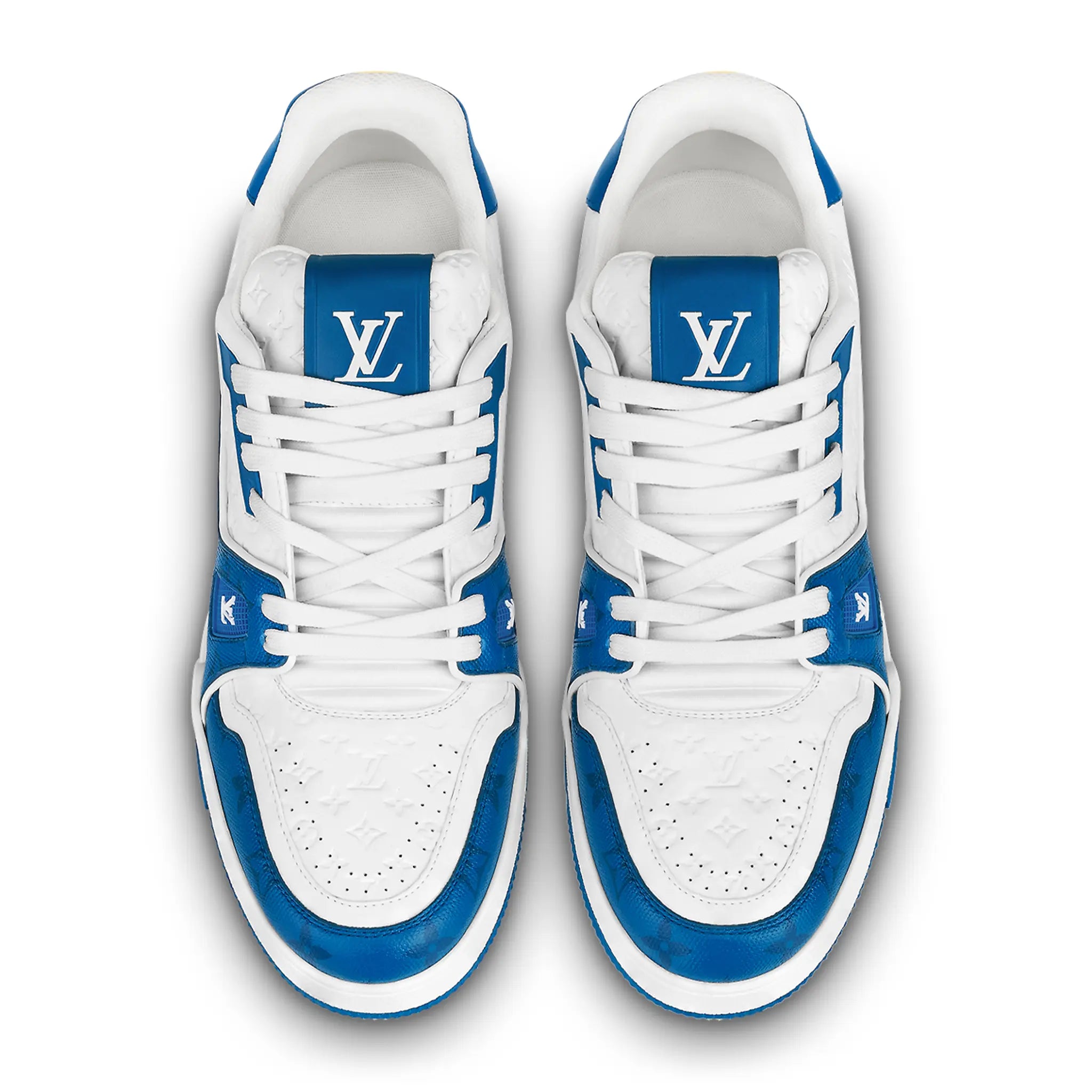 Louis Vuitton LV Trainer '54' White & Blue Luxury Sneakers for Men - Premium Casual Shoes for Streetwear & Fashion Outfits