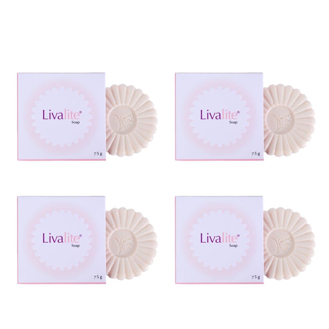 Zydus Natural Glowing Skin Soap - 75g (Pack of 4) | Ayurvedic Herbal Cleansing Bar for Radiant Complexion | Perfect for Daily Skincare & Gentle Exfoliation