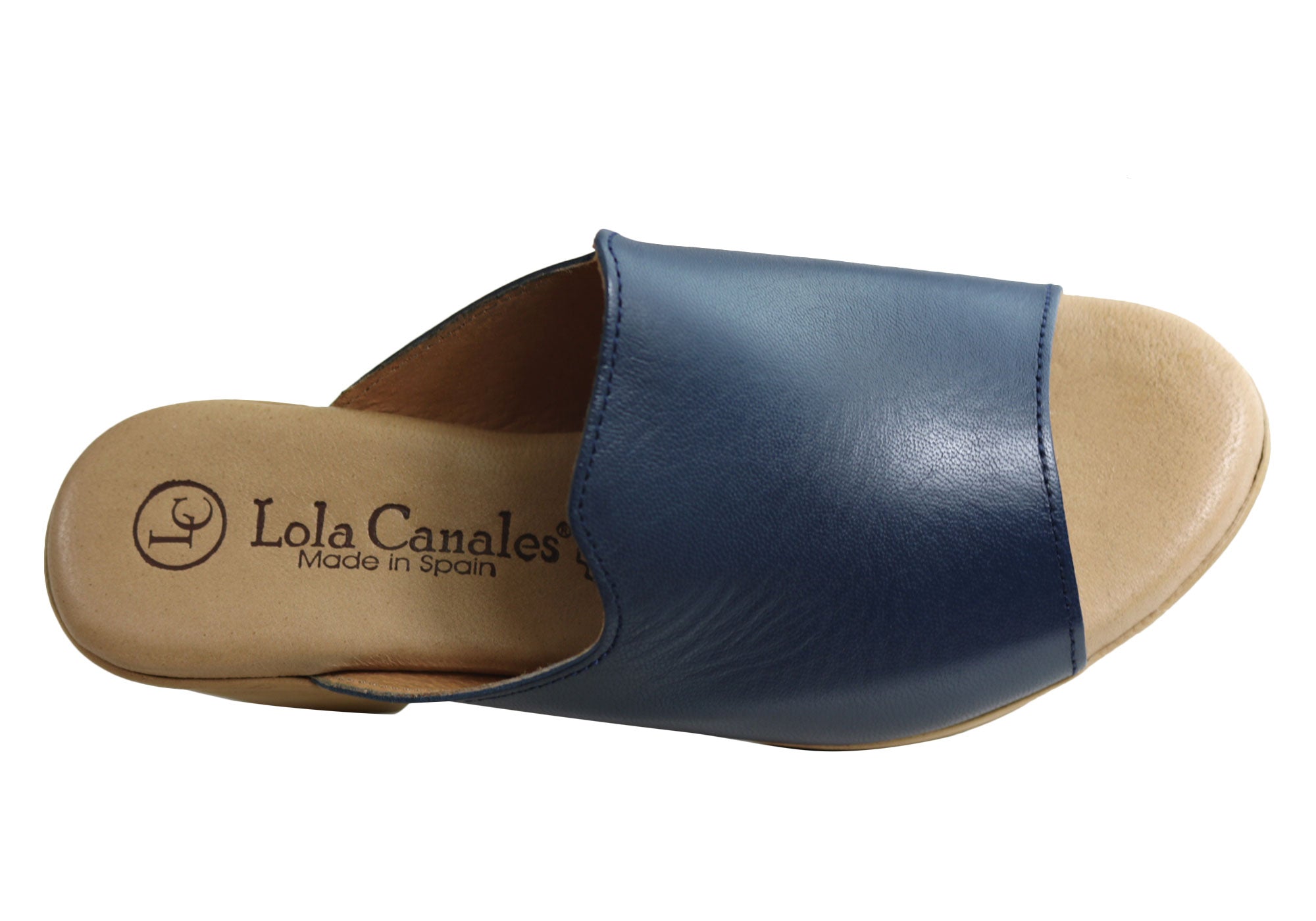 Lola Canales Trinity Women's Comfortable Leather Slide Sandals - Spanish Style Summer Casual Shoes for Beach, Vacation & Everyday Wear