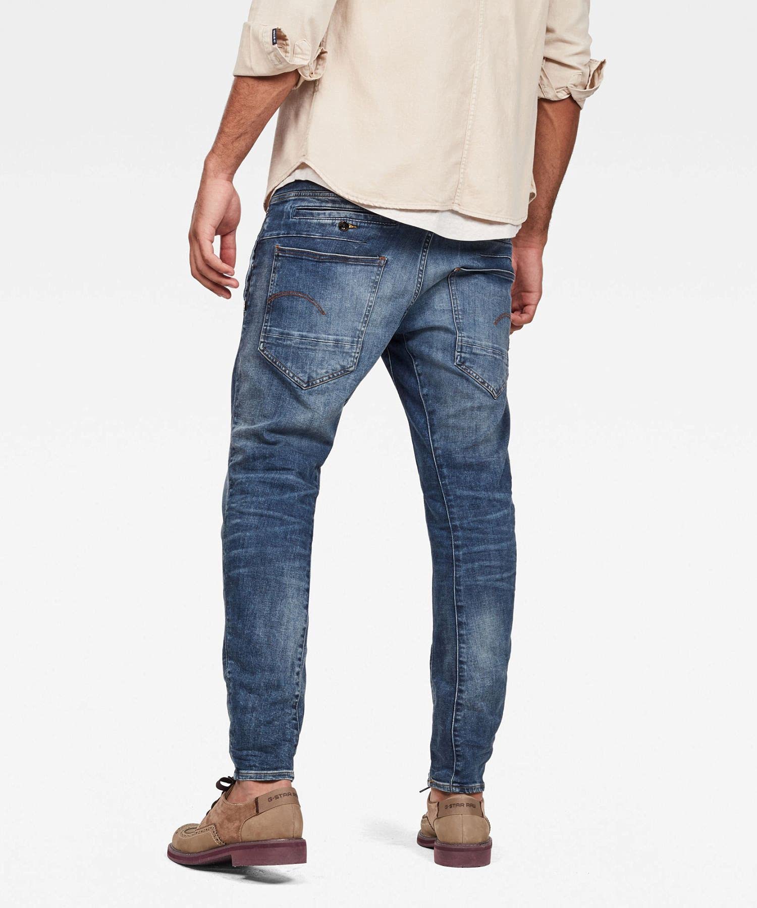 G-STAR Raw D-STAQ 3D Superslim Stretch Jeans for Men - Rink Superstretch Denim Pants | Slim Fit, Comfortable & Stylish for Casual Wear, Night Out & Everyday Fashion