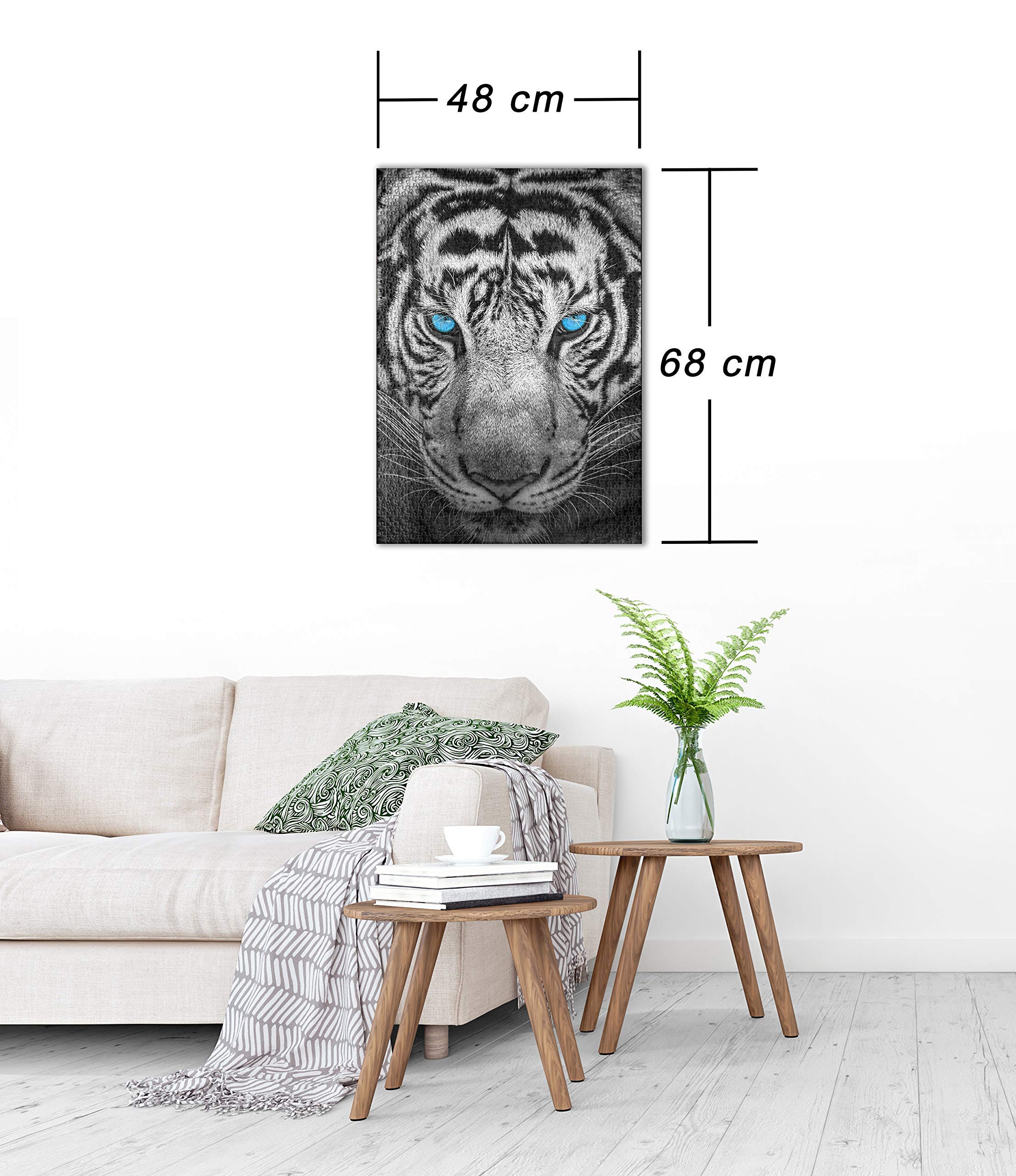Majestic Tiger 1000-Piece Jigsaw Puzzle - High-Quality Animal Art Puzzle for Adults - Perfect for Relaxation, Home Decor & Gift Giving